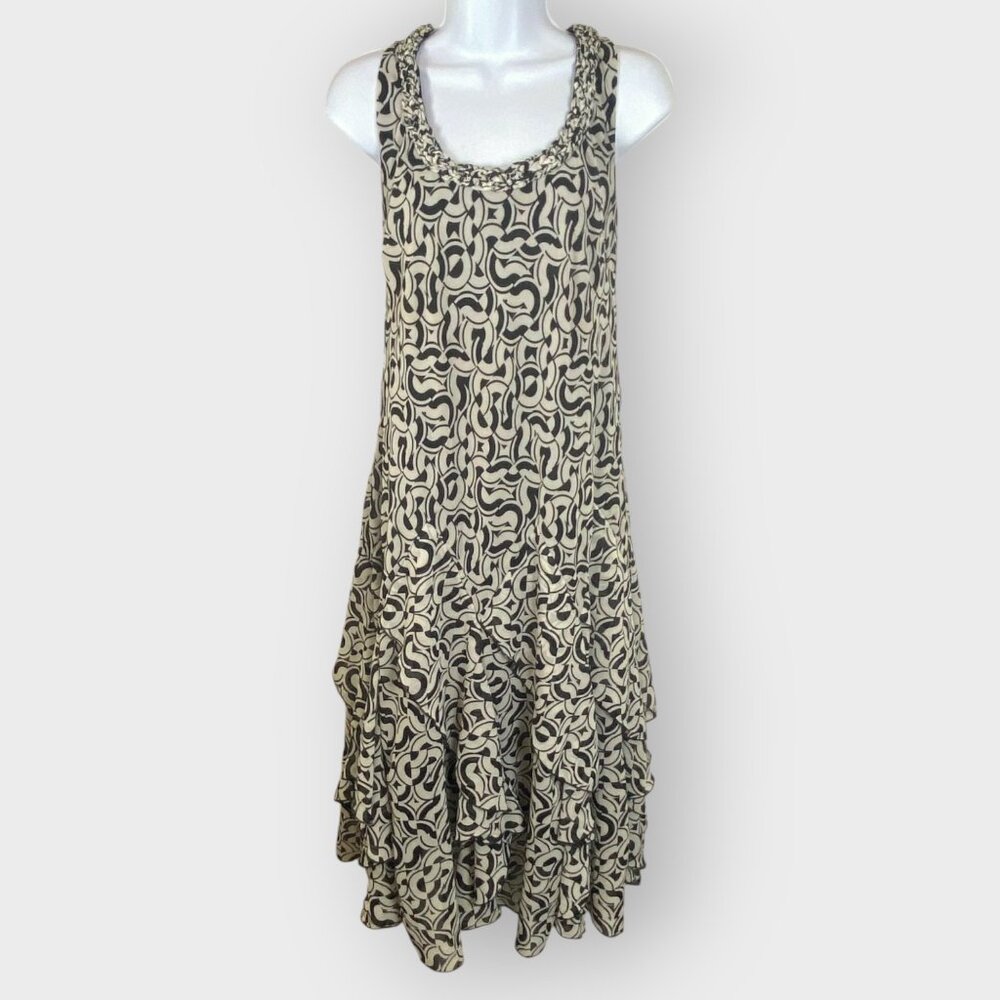 Robbie Bee Fairy Chiffon Dress | 16 | Layered Ruffle Drop Waist | Whimsigoth